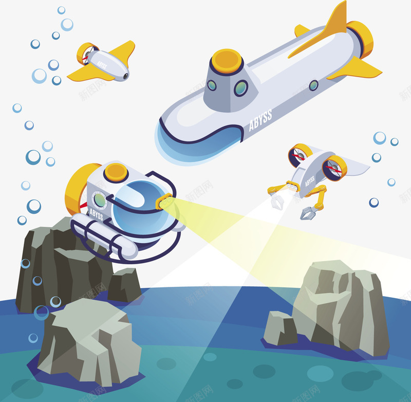白色海底潜水艇矢量图eps免抠素材_88icon https://88icon.com 夏日潜水 潜水艇 潜水艇PNG 白色 白色潜水艇 矢量潜水艇 矢量图