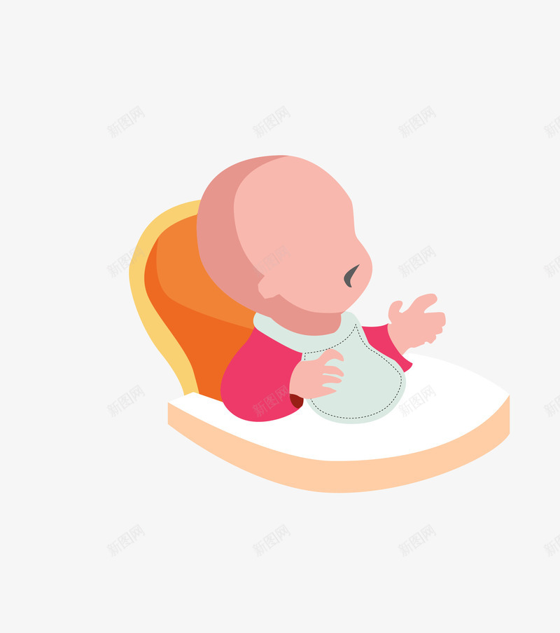 肤色摇篮宝宝png免抠素材_88icon https://88icon.com baby 宝宝 摇篮 矢量宝宝 肤色宝宝
