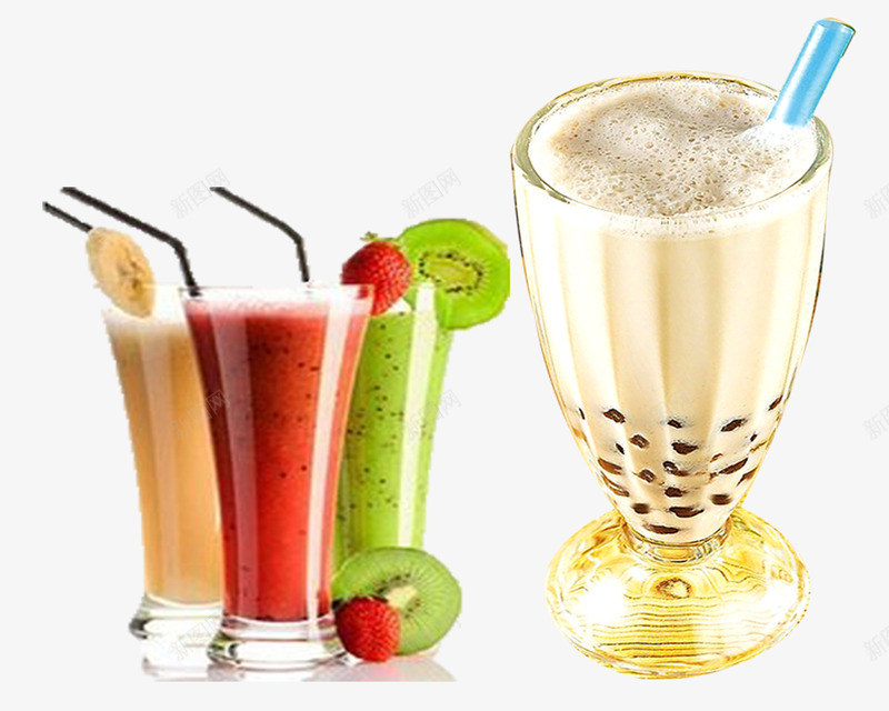 奶茶店png免抠素材_88icon https://88icon.com 奶茶优惠 奶茶饮料 水果汁