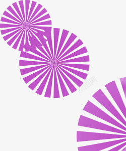 紫色条纹圆环矢量图素材