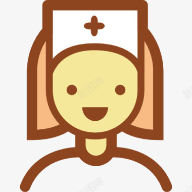 医院护士站护士图标图标
