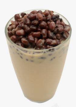红豆和奶茶素材