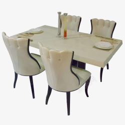 酒店餐椅套现代酒店餐桌餐椅高清图片