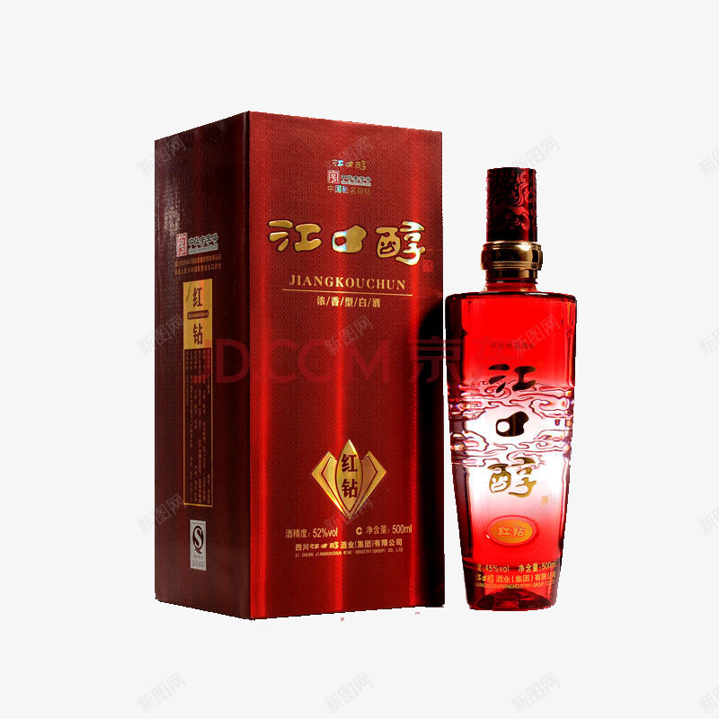 江口醇酒png免抠素材_88icon https://88icon.com 江口醇 红色 酒 饮料