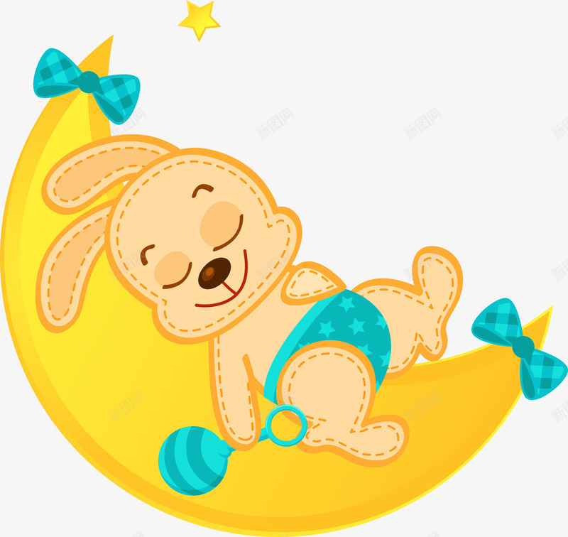 兔宝宝睡在月牙上png免抠素材_88icon https://88icon.com 兔宝宝 兔宝宝睡在月牙上 兔宝宝睡在月牙上矢量图 矢量兔宝宝睡在月牙上