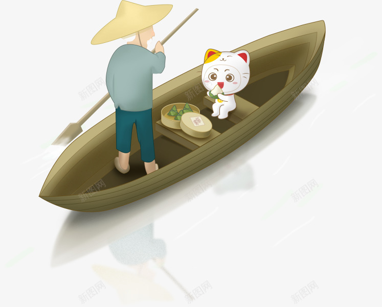 吃粽子的小猫咪png免抠素材_88icon https://88icon.com 卡通 猫咪 端午 粽子 老翁