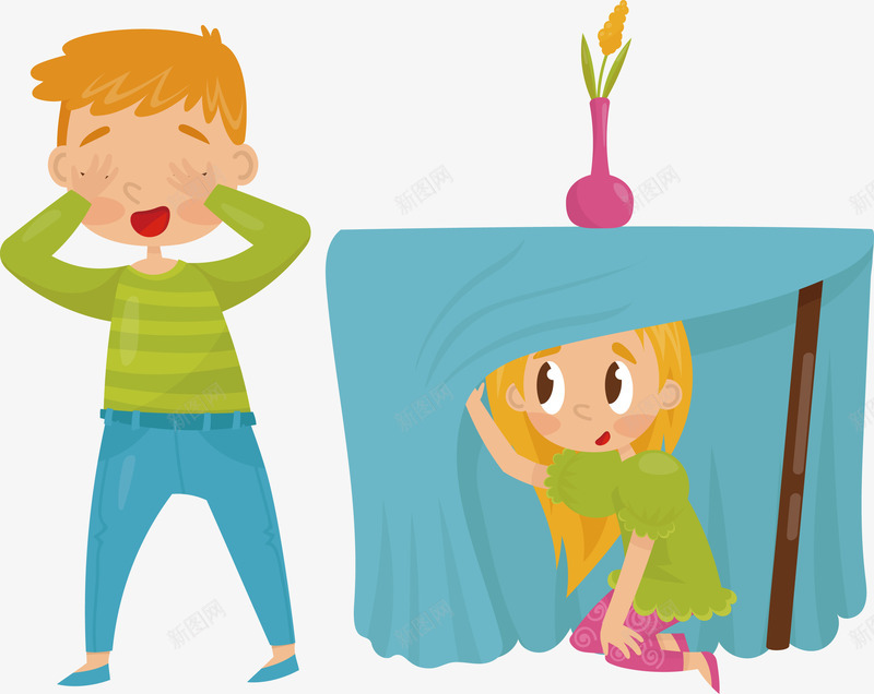 玩捉迷藏的孩子矢量图eps免抠素材_88icon https://88icon.com 孩子 孩子捉迷藏 捉迷藏 捉迷藏PNG 矢量图