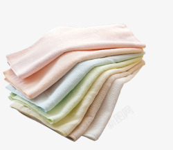 实物棉纱面巾素材