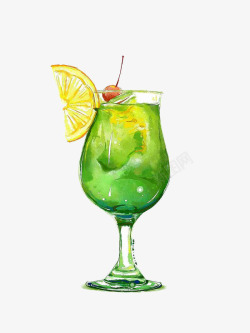 绿色水果汁素材