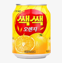 产品实物韩国进口橙汁饮料素材