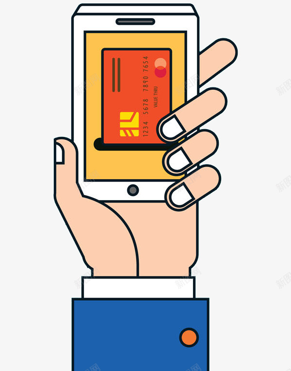 商务手拿手机刷卡png免抠素材_88icon https://88icon.com 刷卡 卡通手绘 商务 手指 手机 水彩 红色银行卡