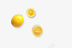 柠檬水果唯美素材