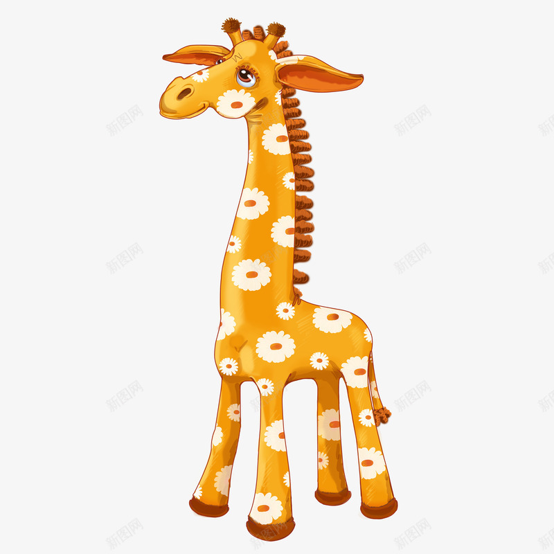 玩具长颈鹿png免抠素材_88icon https://88icon.com 儿童 儿童节 卡哇伊 可爱 宝宝 玩具