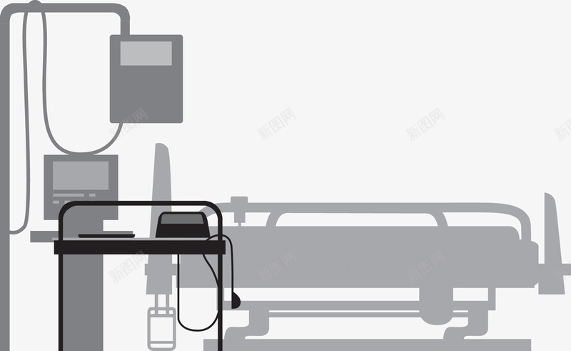 床png免抠素材_88icon https://88icon.com 医用仪器 医院 铁床