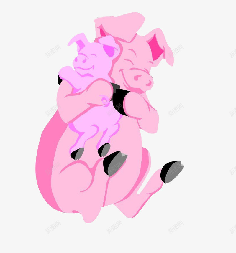 抱着宝宝的猪妈妈png免抠素材_88icon https://88icon.com 卡通 妈妈猪 手绘 猪妈妈 猪宝宝 猪鼻子 粉色 素材