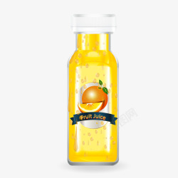 黄色橙汁饮料素材
