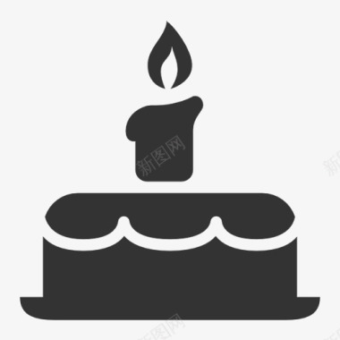 生日蛋糕矢量生日蛋糕图标图标
