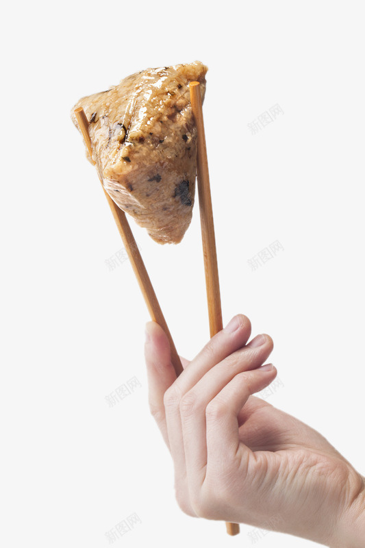 用筷子夹着的粽子png免抠素材_88icon https://88icon.com 用筷子夹着的粽子 端午节粽子 节日元素 食品