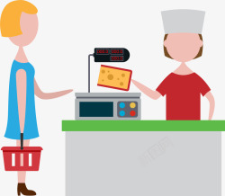 排队付款超市购物付款结账高清图片