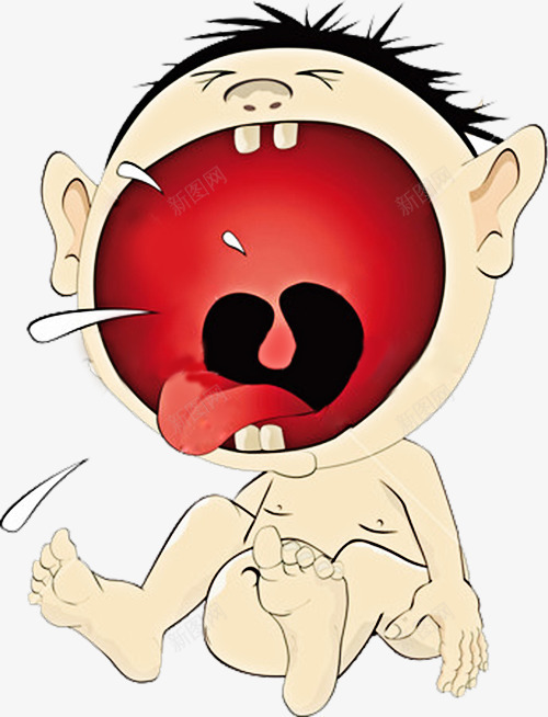 卡通坐着的婴儿大哭png免抠素材_88icon https://88icon.com PNG 卡通 坐着的 大哭 婴儿 婴儿哭