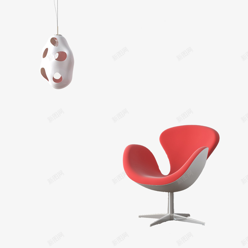 时尚椅子png免抠素材_88icon https://88icon.com 挂件 时尚 椅子 现代风格 红色椅子