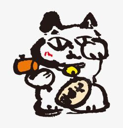 招财猫动物卡通可爱小动物装饰动物头像高清图片