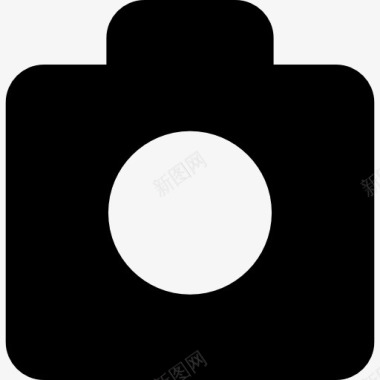照片的相机黑色的形状图标图标