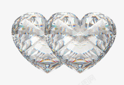 钻石双心钻石双心高清图片