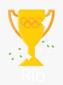 里约2016大体育背景奥运冠军奖杯高清图片