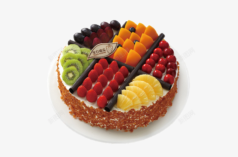 缤纷水果奶油蛋糕png免抠素材_88icon https://88icon.com 圆形 奶油 奶油蛋糕 水果 水果蛋糕 烘焙 生日蛋糕 蛋糕