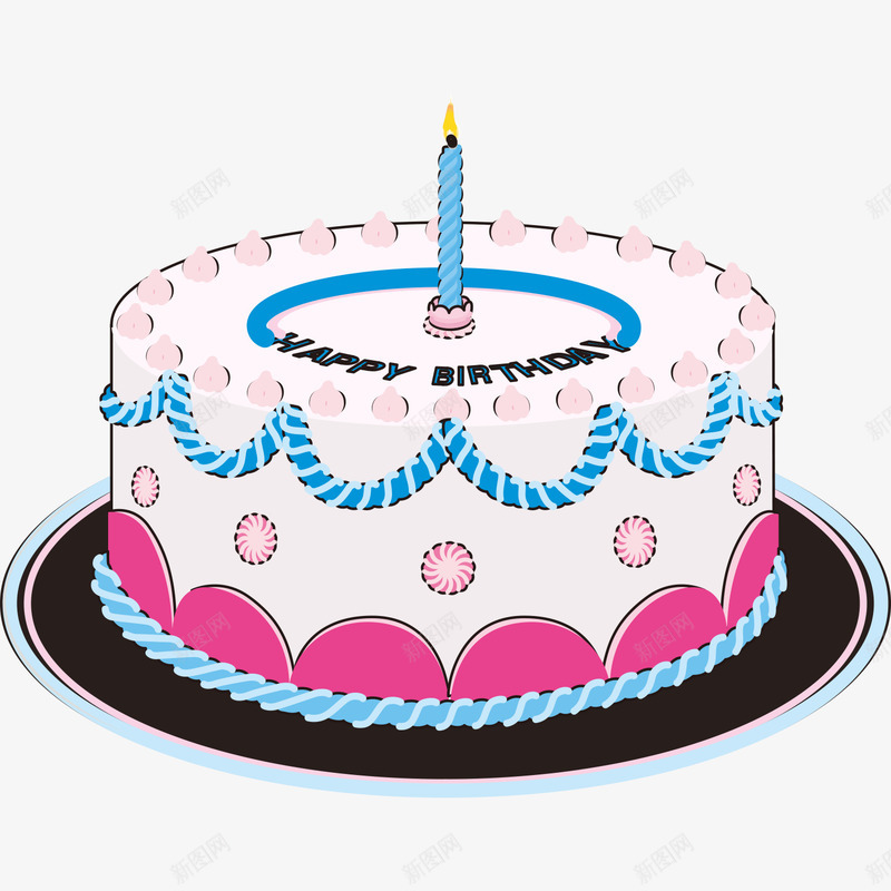 粉色生日蛋糕卡通矢量图ai免抠素材_88icon https://88icon.com 卡通粉色 生日 生日蛋糕 粉色 粉色卡通 粉色蛋糕 蛋糕 蛋糕卡通 矢量图