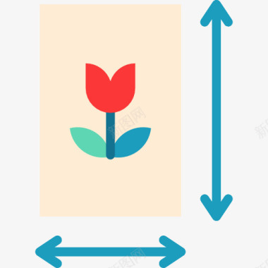 花卉水墨照片图标图标