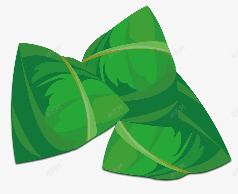 几个绿色的粽子矢量图ai免抠素材_88icon https://88icon.com 中秋节 吃的 端午 粽子 绳子 绿色的外皮 食物 矢量图