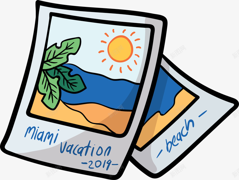 手绘可爱度假旅行照片png免抠素材_88icon https://88icon.com 卡通 度假旅行 手绘 照片 矢量图案 纪念物