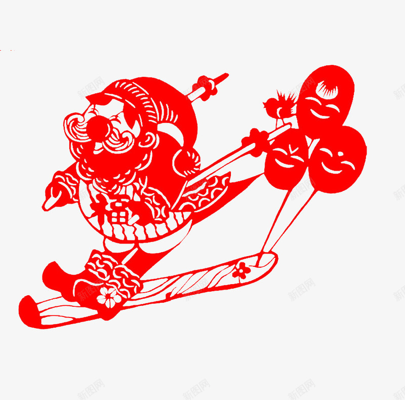 圣诞老人剪纸png免抠素材_88icon https://88icon.com 圣诞 圣诞老人剪纸 圣诞老人滑雪 圣诞节 圣诞节海报宣传免抠PNG素材 圣诞节网页设计 圣诞节网页设计素材 圣诞节装饰 圣诞节装饰素材