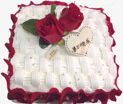 玫瑰奶油蛋糕素材