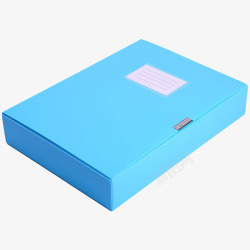 蓝色档案盒摄影素材