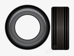 黑色汽车轮胎素材