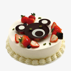 可爱小熊生日蛋糕素材