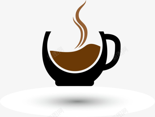 企业文化设计咖啡吧矢量图图标图标