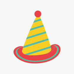 生日帽卡通免费元素素材