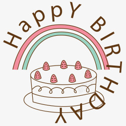 创意生日蛋糕素材