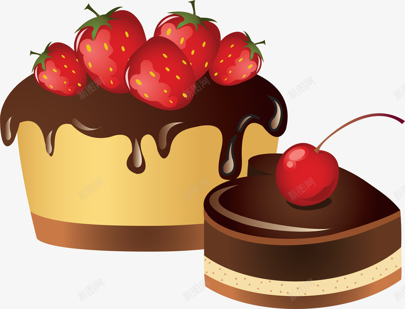 卡通巧克力小蛋糕图png免抠素材_88icon https://88icon.com 休闲食品 卡通 奶油 宴会 巧克力 甜食 生日蛋糕 餐饮行业