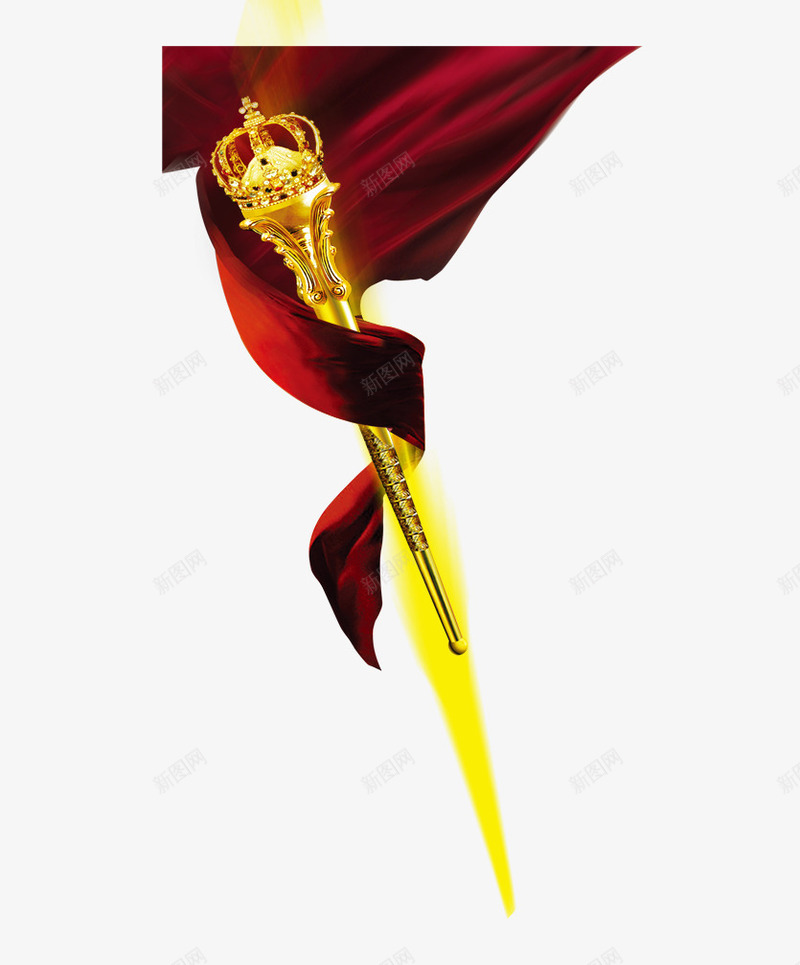 飘带宝剑png免抠素材_88icon https://88icon.com 中国风 企业文化 宝剑 金色 金融