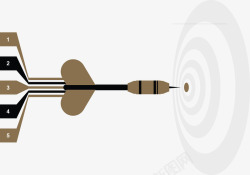 飞镖顺序流程图矢量图素材