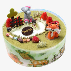 神奇动物儿童节生日蛋糕面包新语高清图片