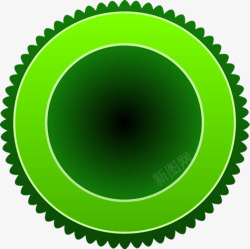 圆形绿色齿轮图案素材