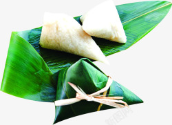 绿色清新竹叶粽子食物端午素材