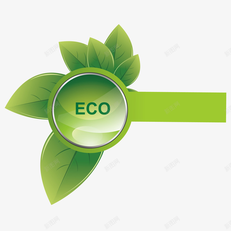 绿色环保标志png免抠素材_88icon https://88icon.com eco 天然 标志 环保 绿色