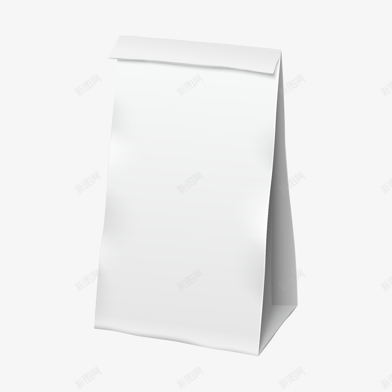 白色空白纸袋png免抠素材_88icon https://88icon.com 定制环保袋 环保袋 空白袋子 纸袋
